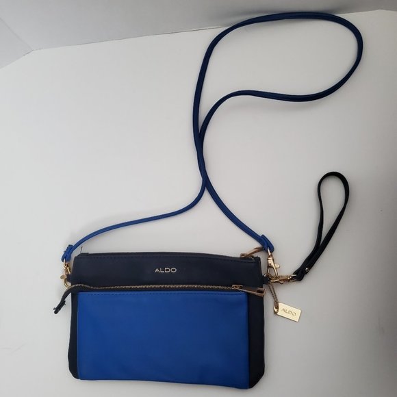 ALDO Blue Wristlet Crossbody Bag Clutch - Picture 6 of 9